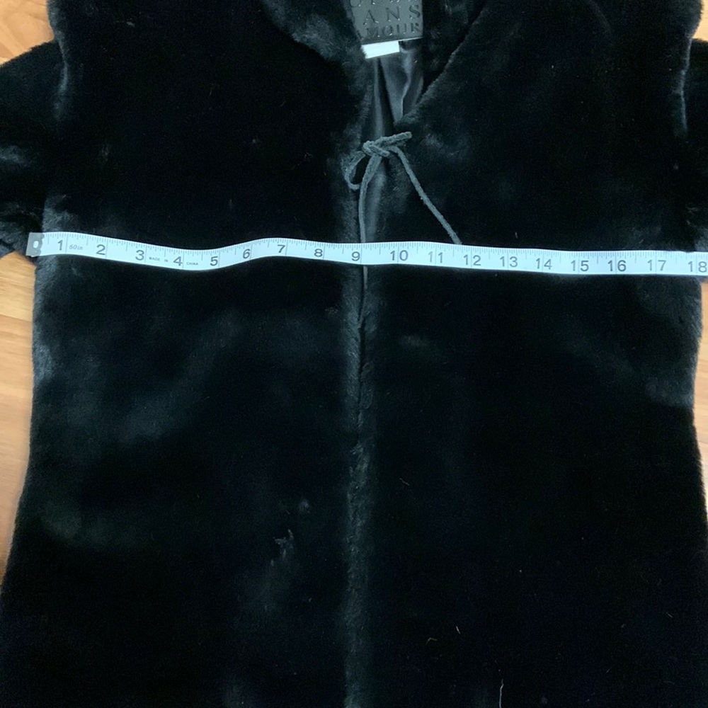 Super Rare Guess Jeans Glamour Faux Fur Jacket Coat - Picture 5 of 13